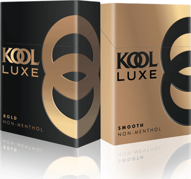 Kool Smooth and Bold Non-Menthol Cigarette Packs